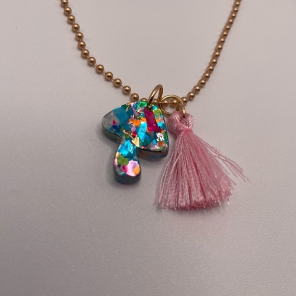 Jane Marie Confetti Resin Colorful Mushroom Necklace - Picture 2 of 5